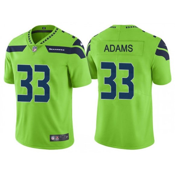 Men Seattle Seahawks #33 Adams Green Vapor Untouchable Limited Player Nike NFL Jersey->los angeles dodgers->MLB Jersey